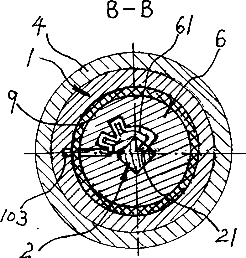 Piston type needle valve for infiltration irrigation