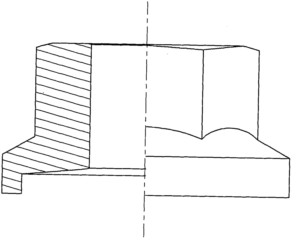 Rectangular, semicircular and trapezoidal round skirt check bolt and nut for flange