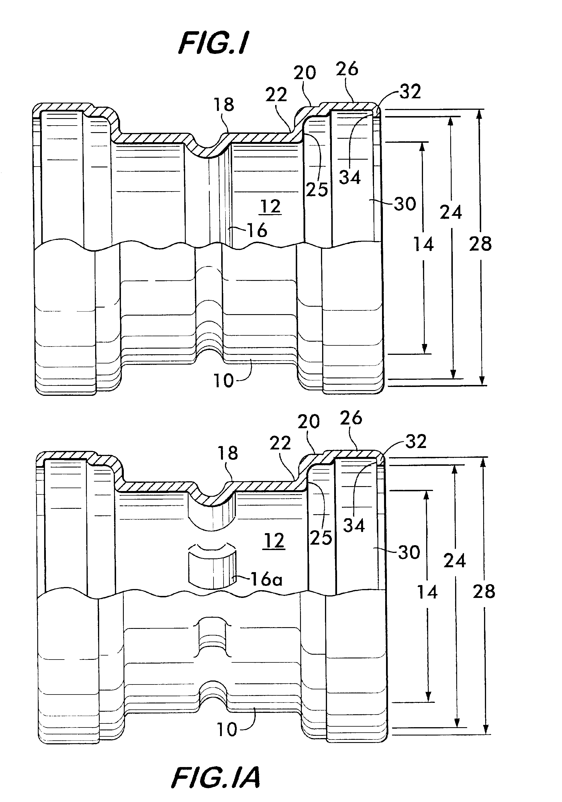 Mechanical pipe coupling derived from a standard fitting