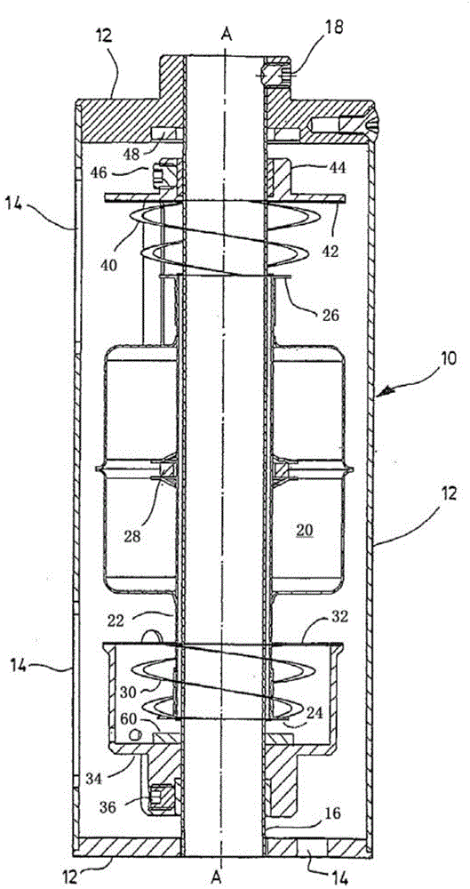 Device and procedure to determine density of liquid