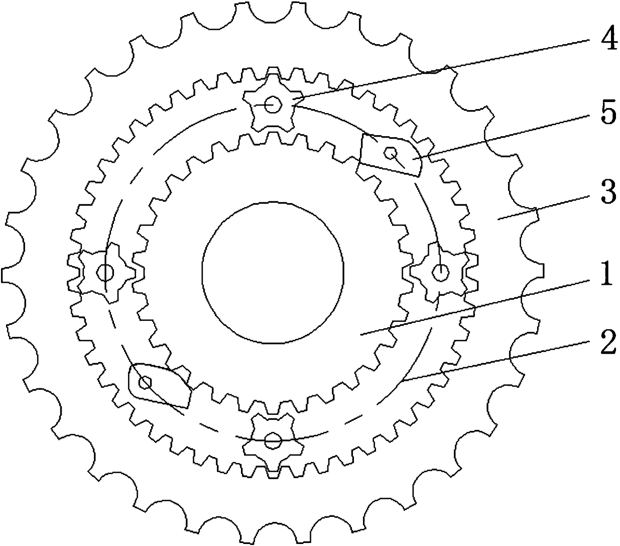 Bidirectional driving wheel disk