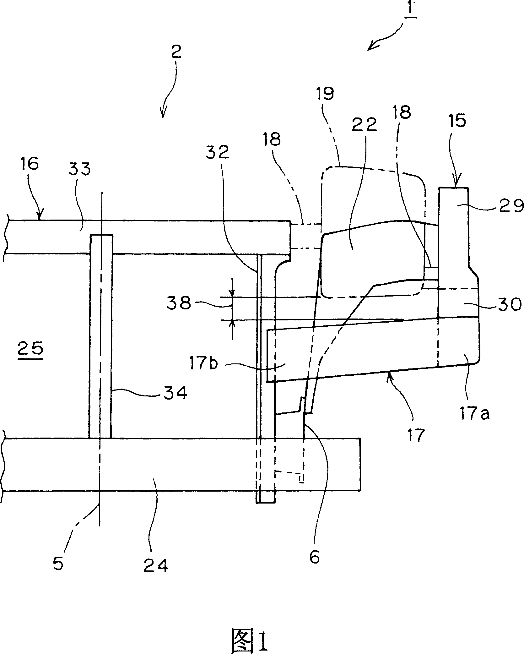 Front part structure of motor vehicle