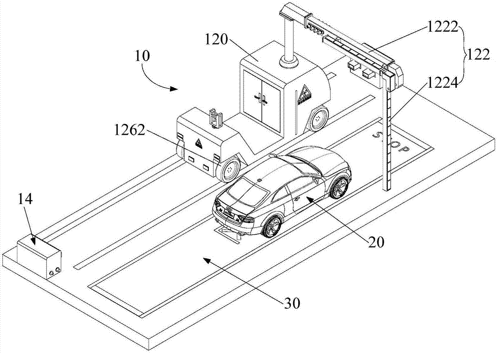 AGV type vehicle inspection system