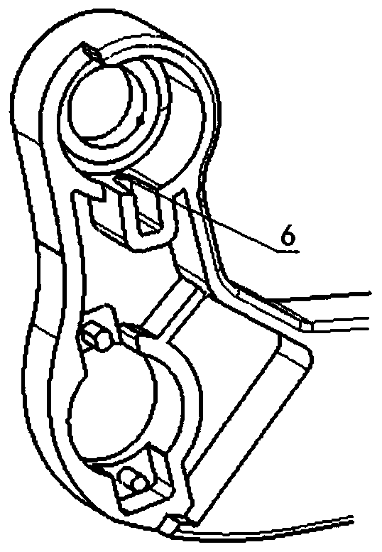 Rotary shaft structure of instrument board storage box