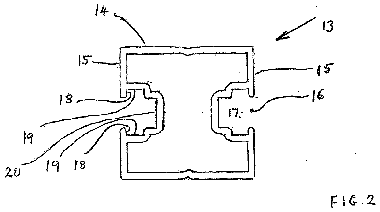 Walkway installation having a handrail connector