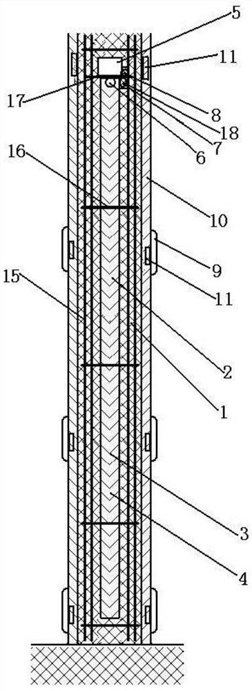 A heat-sensitive fireproof and thermal insulation wall