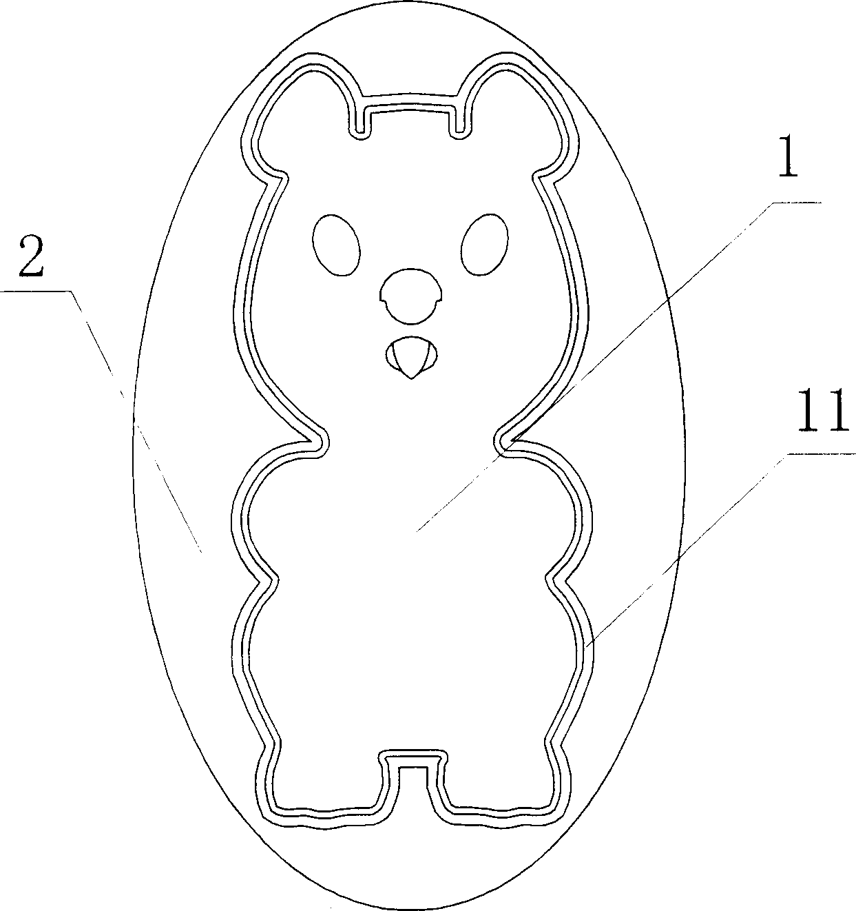 Method for culturing pearl oyster with model pearls contacting shell, and kernels for model thereof