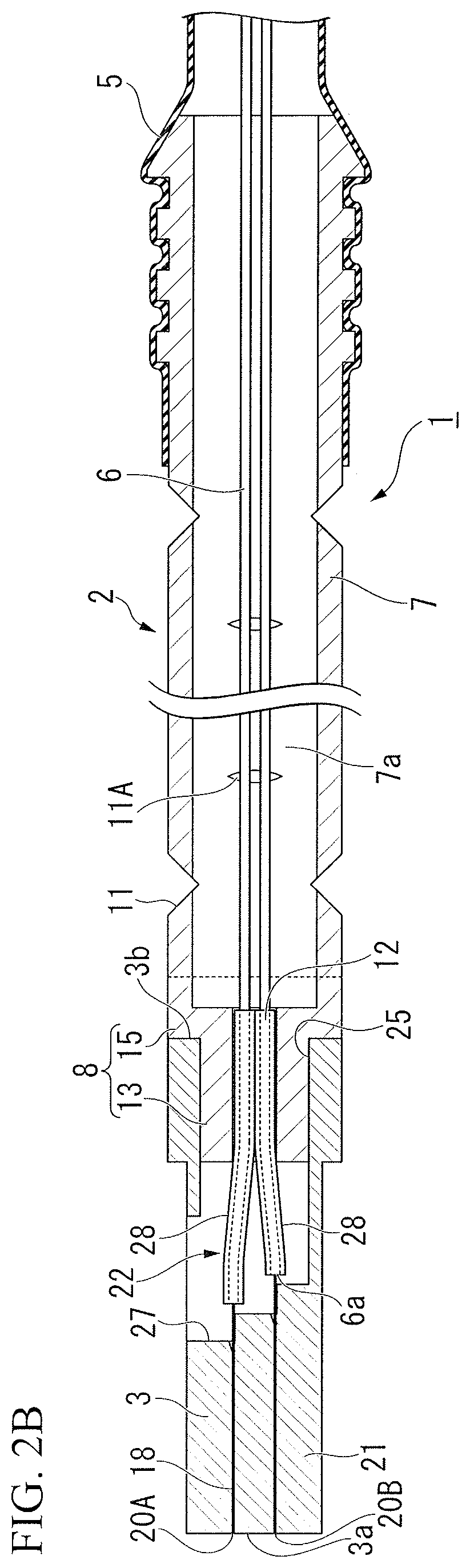 Connector attached optical fiber unit and optical connector boot with protection tube