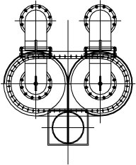 Simple rich-lean separation device arranged in W-flame boiler