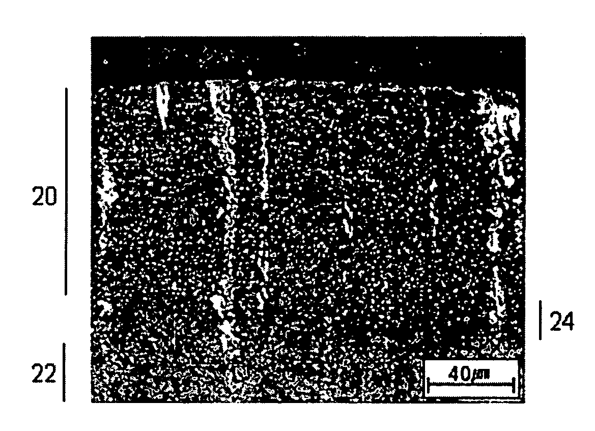 Process for diffusing titanium and nitride into a steel or steel alloy by altering the content of such