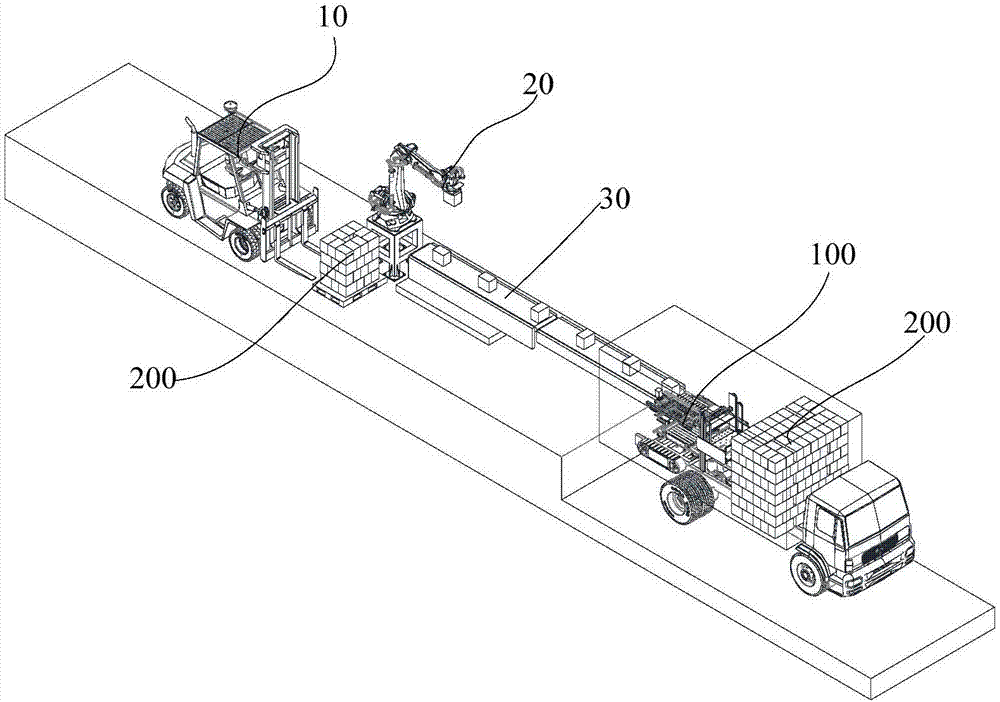 Loading machine and loading system