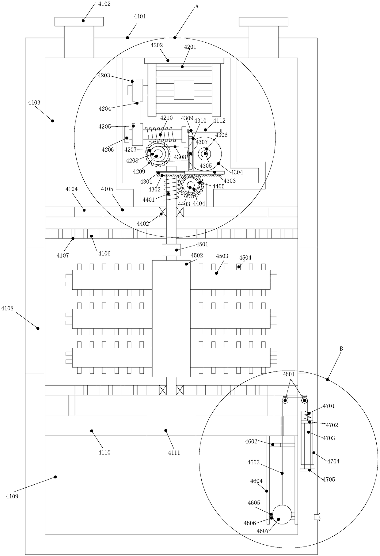 Novel cleaning machine for food production