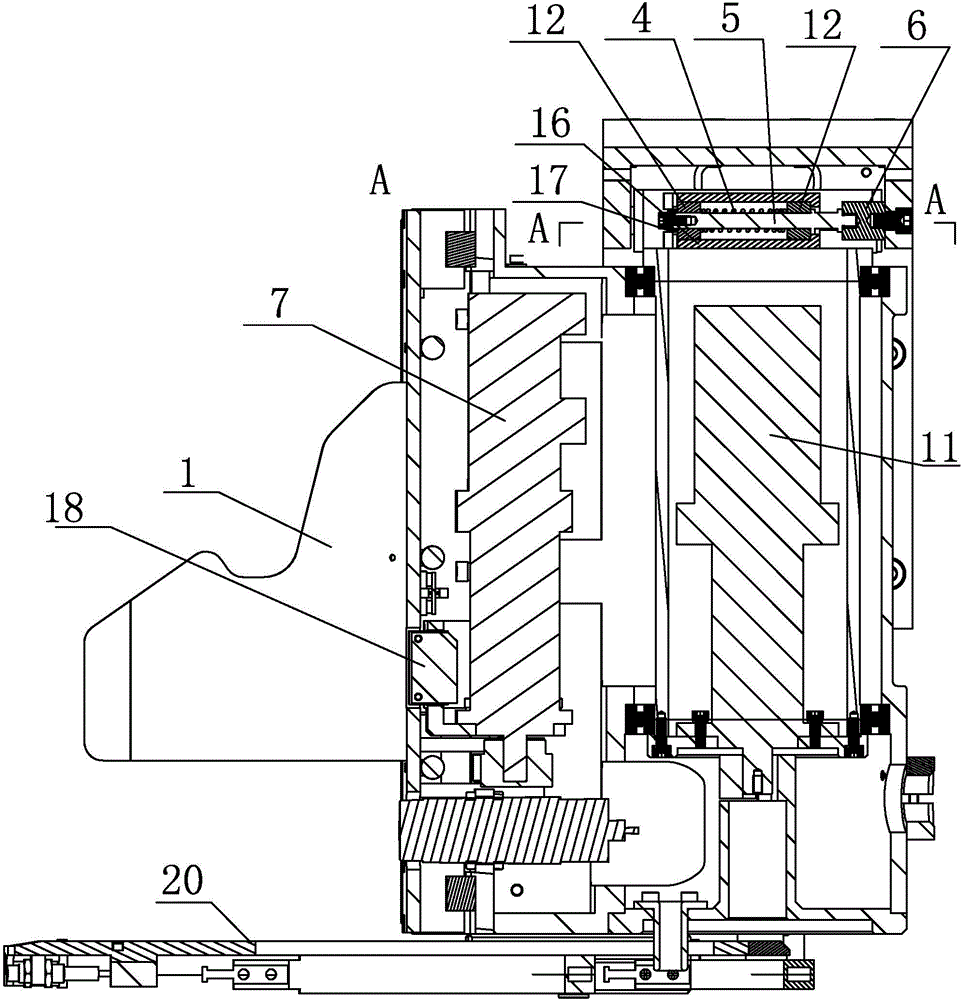 Automatic file accessing mechanical arm with force protection function