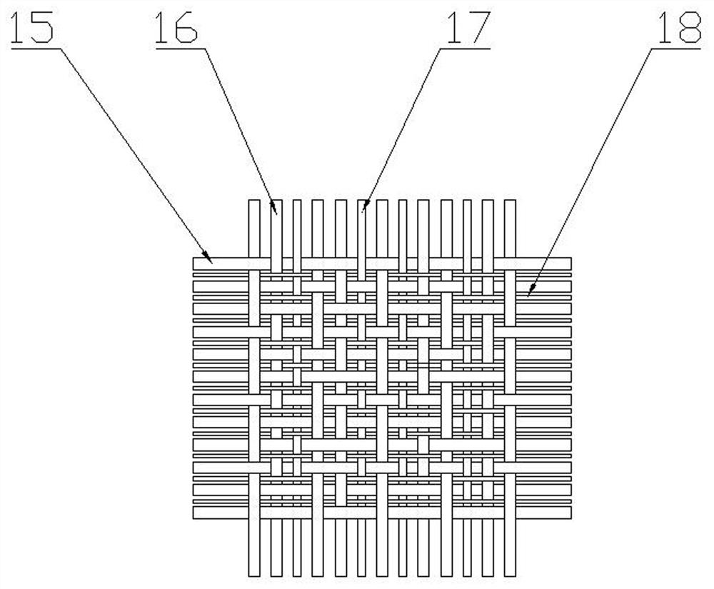 Multi-dimensional rapid construction method of high-strength bamboo corridor