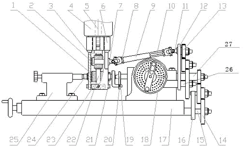 Vertical milling machine for precisely processing gear