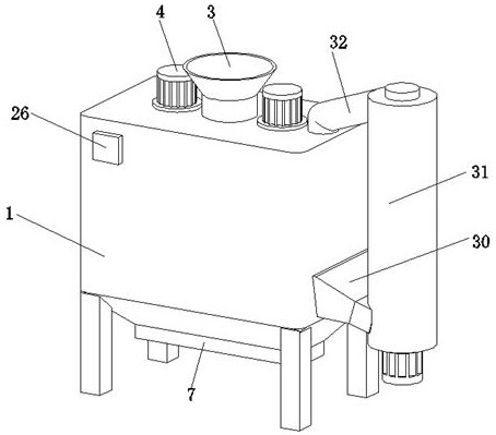 Secondary processing device for caked pig feed