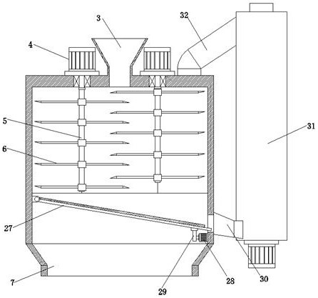 Secondary processing device for caked pig feed