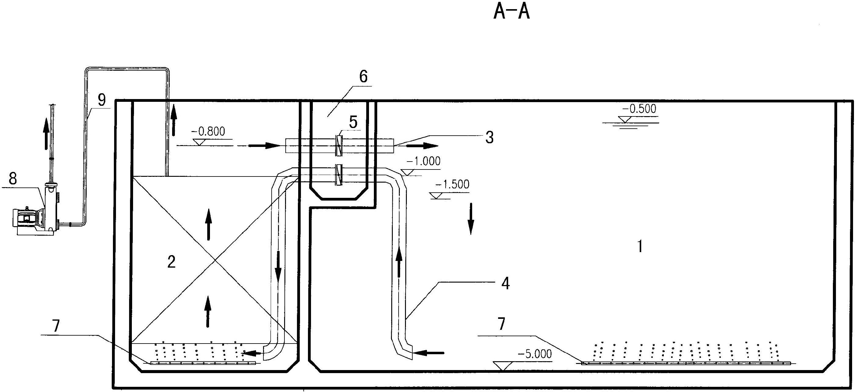 Air-lift circulation type membrane-bioreactor with membrane assembly unit capable of being independently cleaned