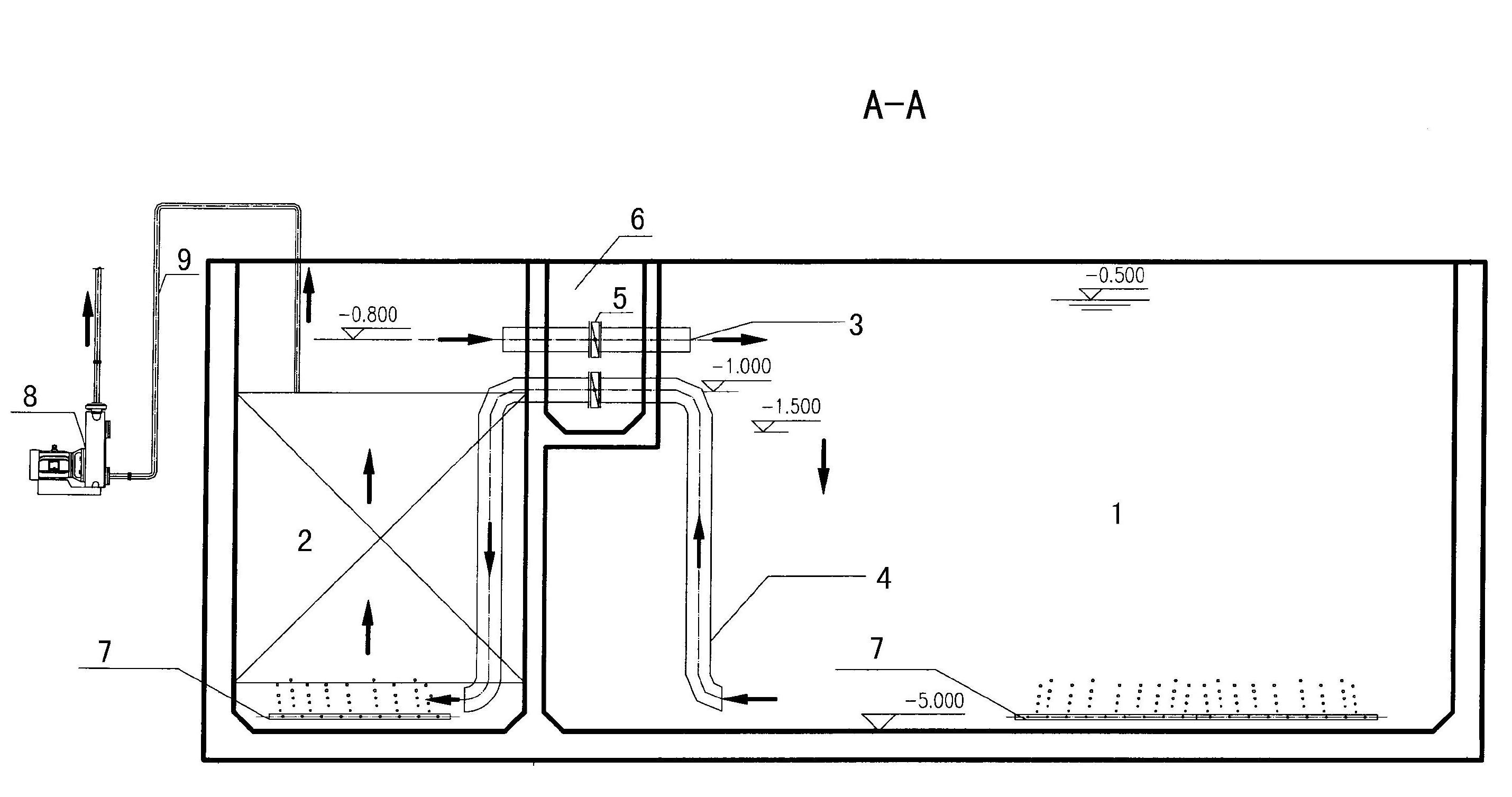 Air-lift circulation type membrane-bioreactor with membrane assembly unit capable of being independently cleaned