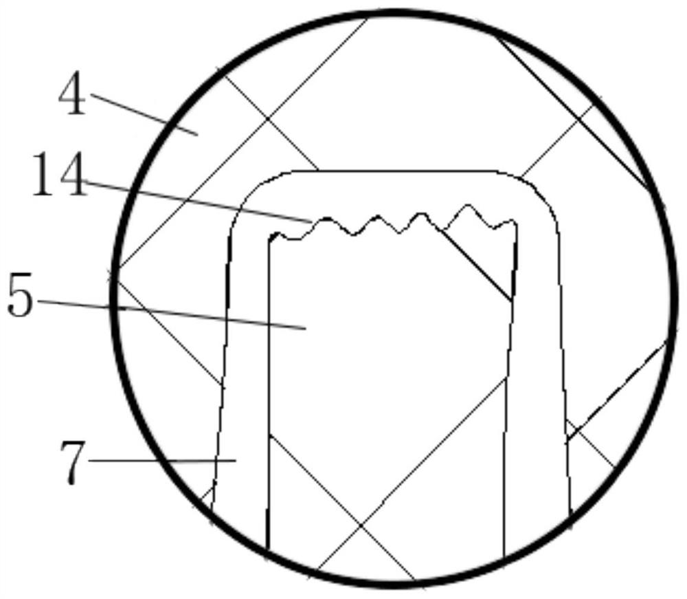 Bearing seal ring structure of magnetic fluid medium