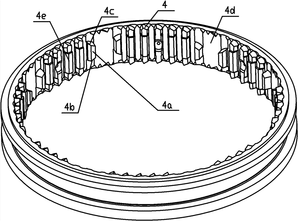 Self-energizing inertia lock key type synchronizer