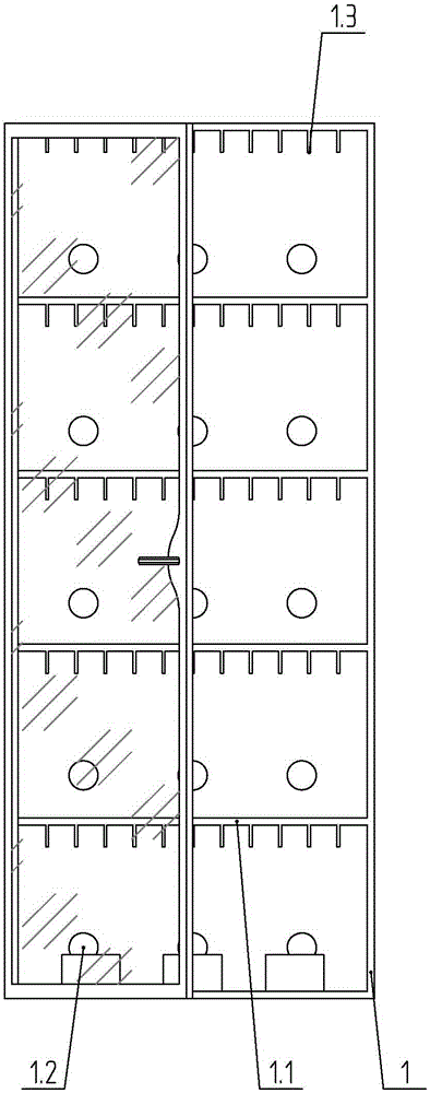 Cabinet used for placing server