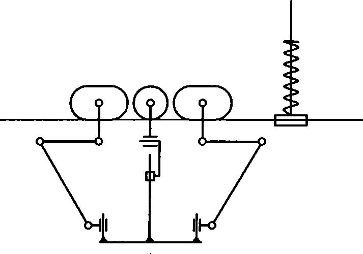 Self-determining over-barrier robot with flexible cable