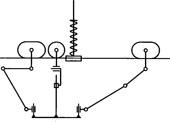 Self-determining over-barrier robot with flexible cable