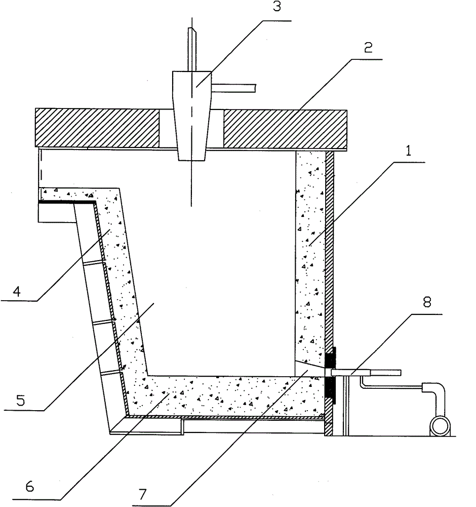 Method for baking horizontal continuous casting tundish and horizontal continuous casting tundish with negative pressure device