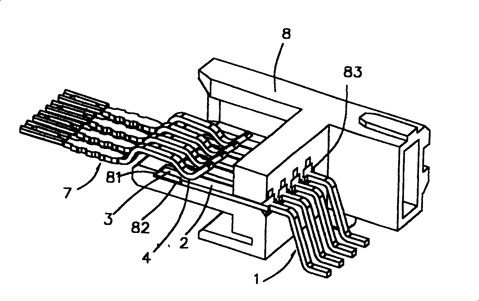 Connector contact terminal