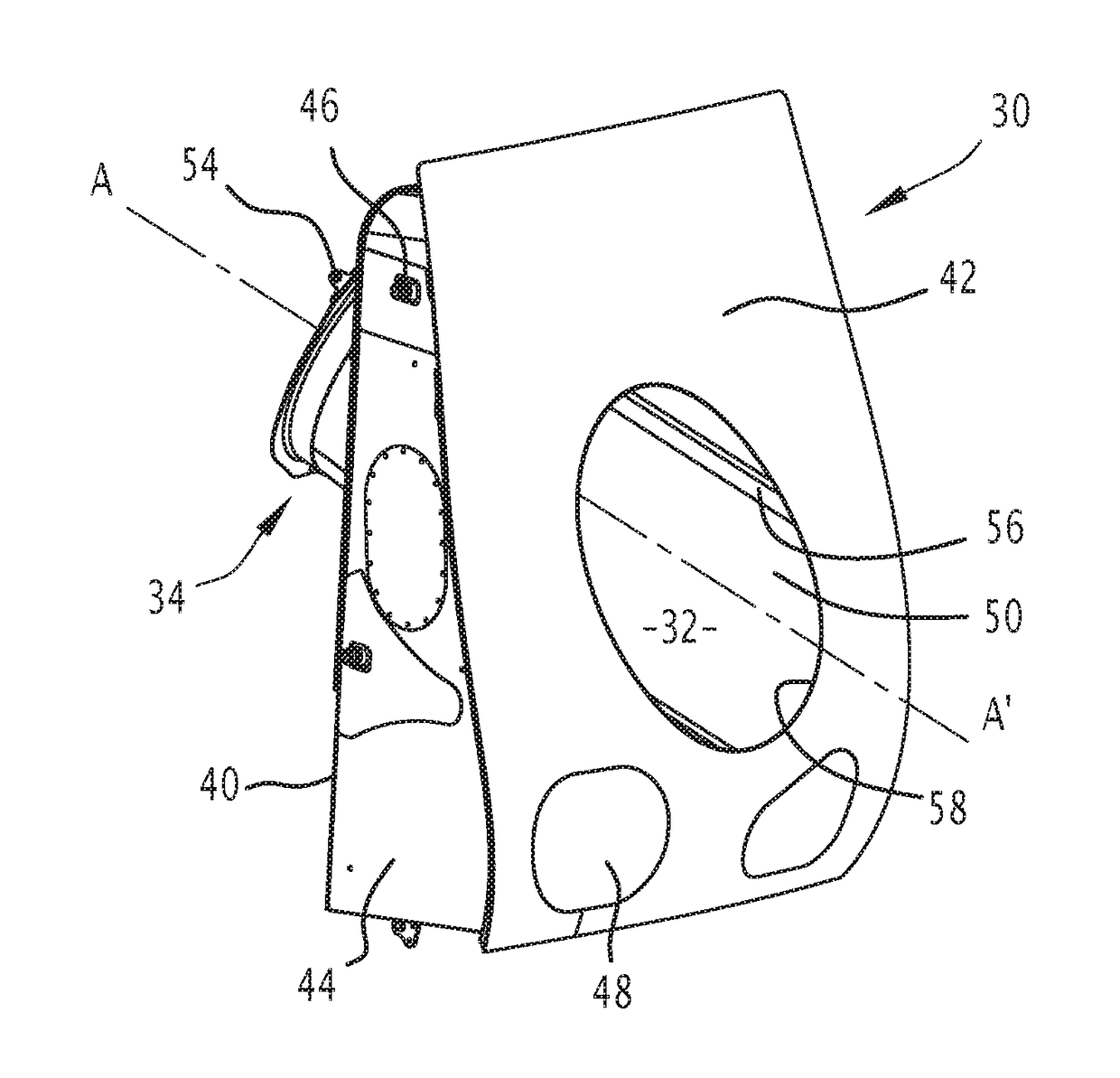 System for dropping a package from an aircraft, related aircraft and method