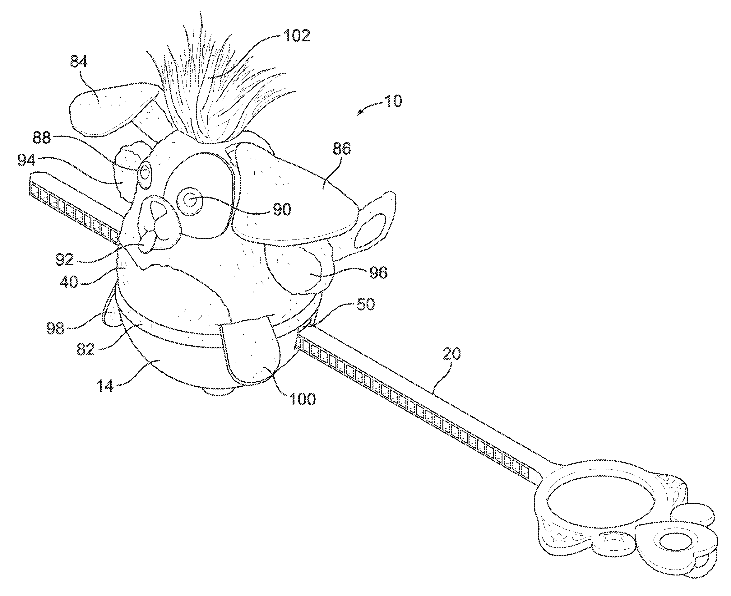 Spinning toy apparatus