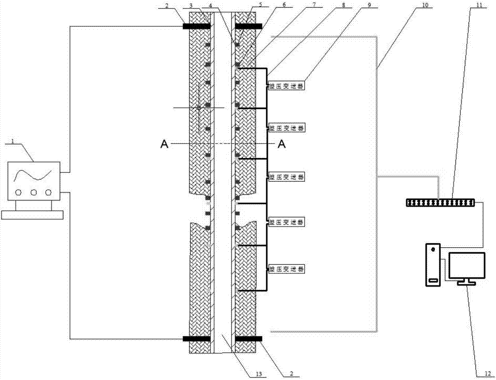 Experimental device for evaporating and post-evaporating thermotechnical hydraulic characteristics during in-tube flow boiling and evaporation judging method