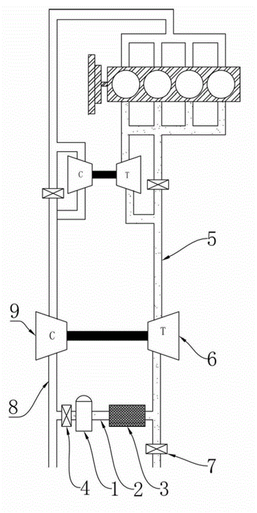 An egr water filter tank and water filter type exhaust gas recirculation system