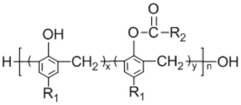 A kind of long-chain alkyl ester modified novolac epoxy curing agent and preparation method thereof