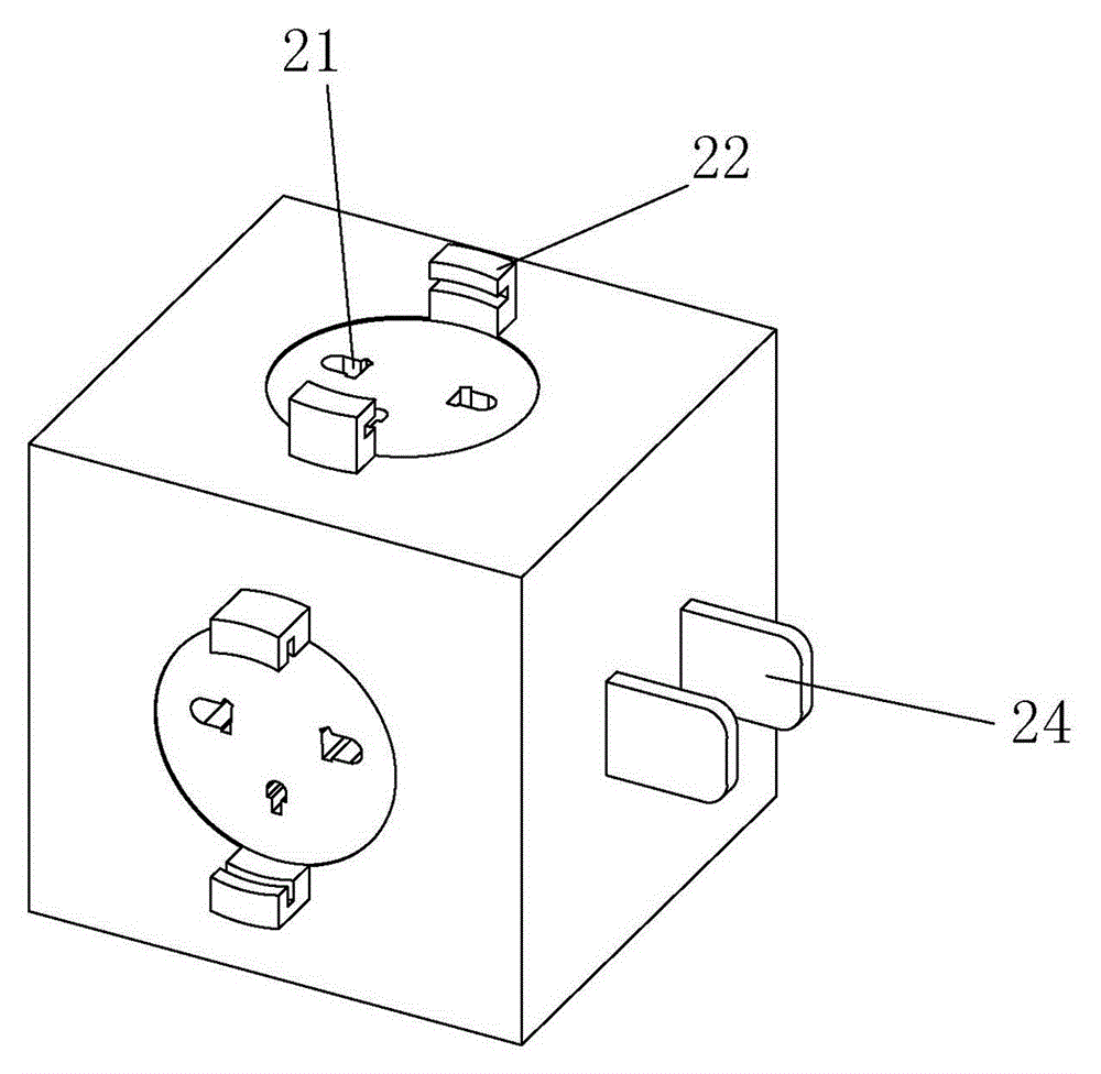 Anti-shedding power plug-socket unit