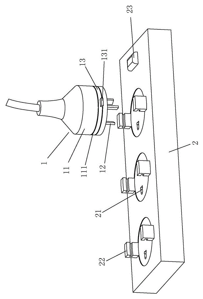 Anti-shedding power plug-socket unit