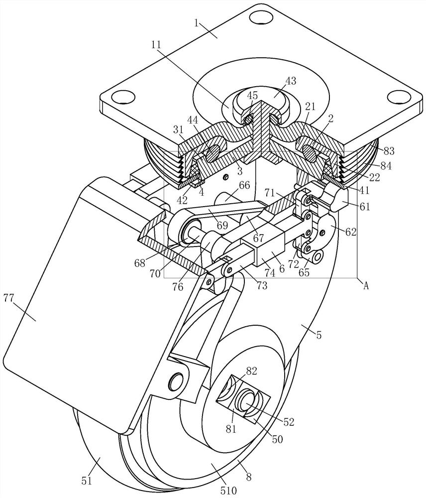 Multifunctional heavy-load dustproof damping universal wheel