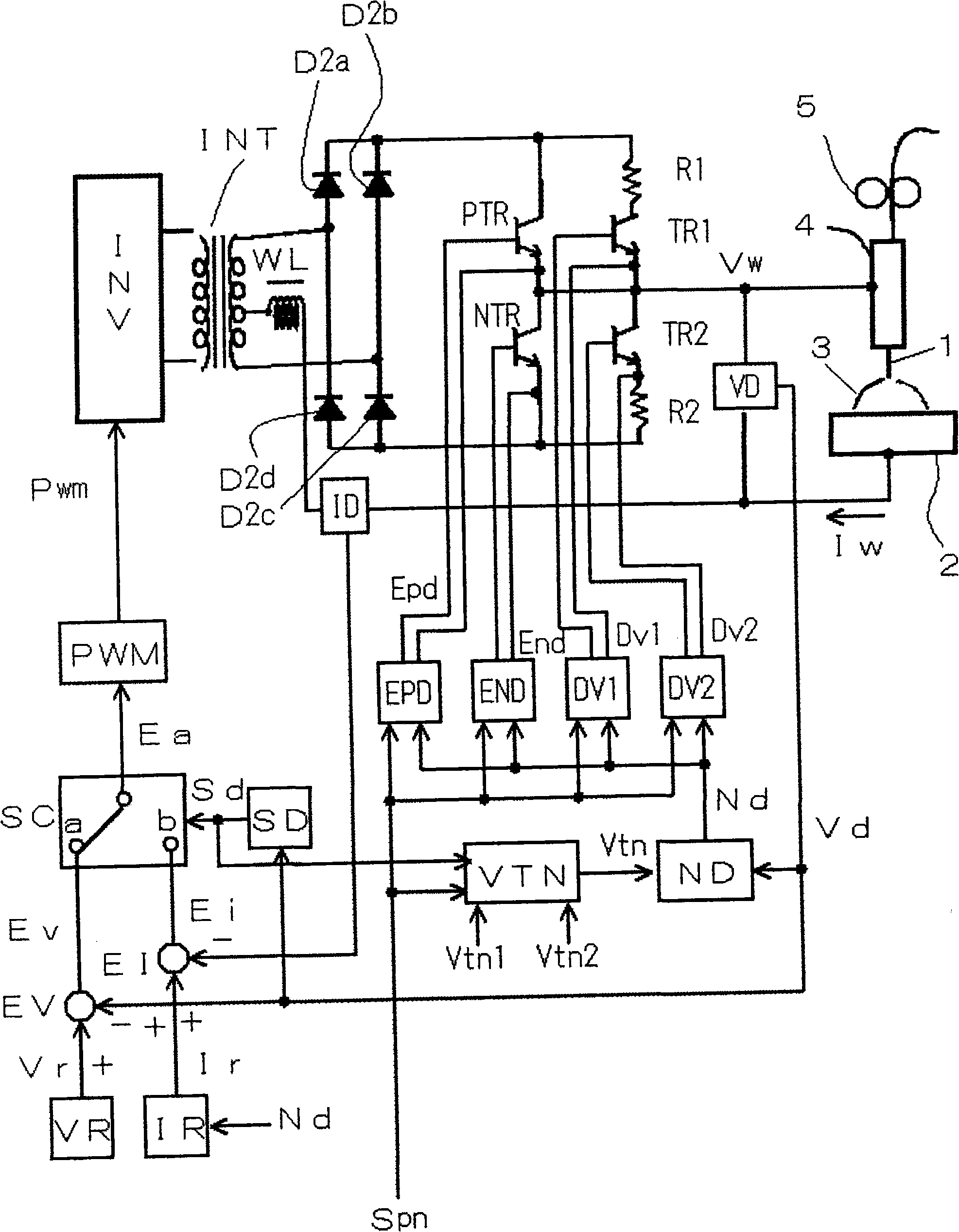 Squeezing detection control method for consumable electrode arc welding