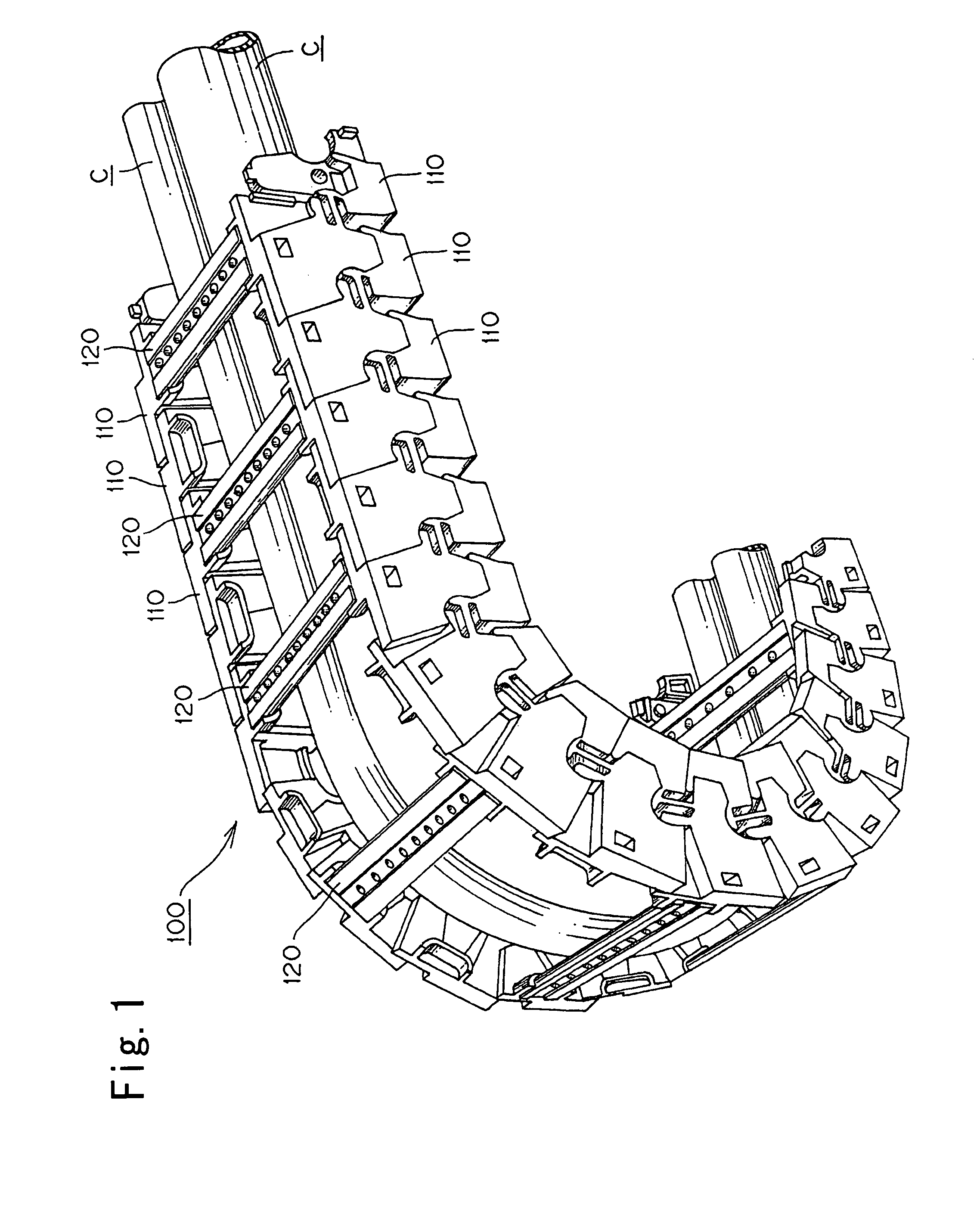 Cable protection and guide device