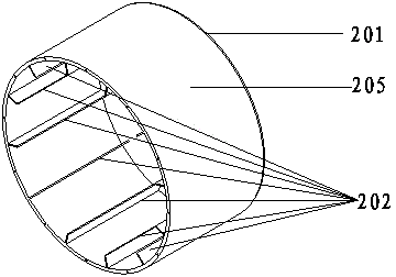 A dust environment simulation device