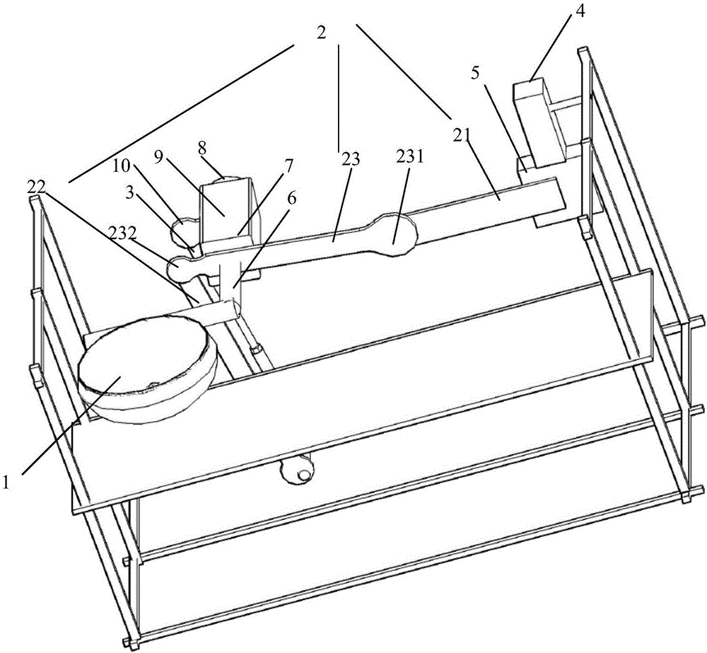 Stir-frying machine comprising pan tossing and turning mechanism and pan tossing and turning method