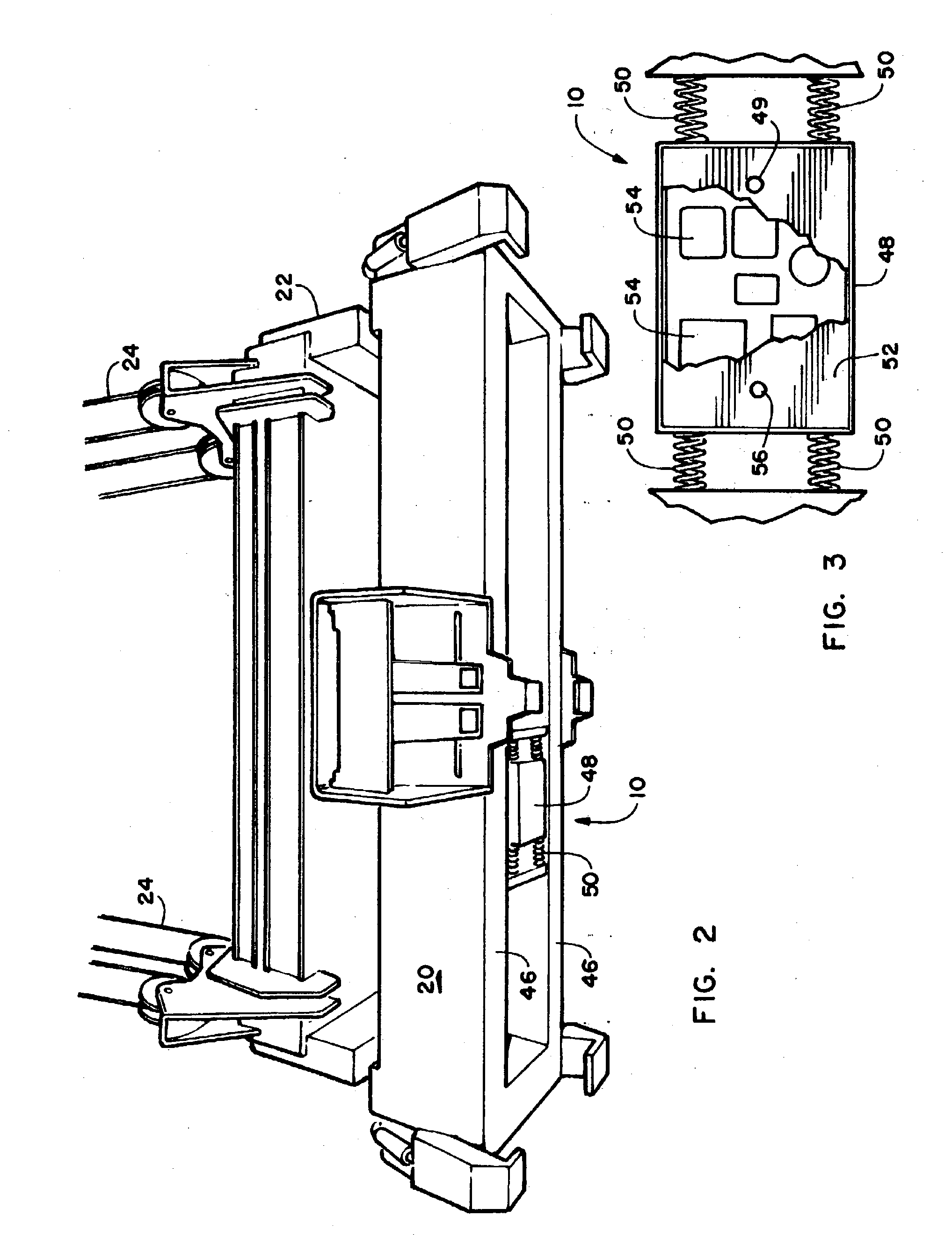 Crane mounted cargo container inspection apparatus and method