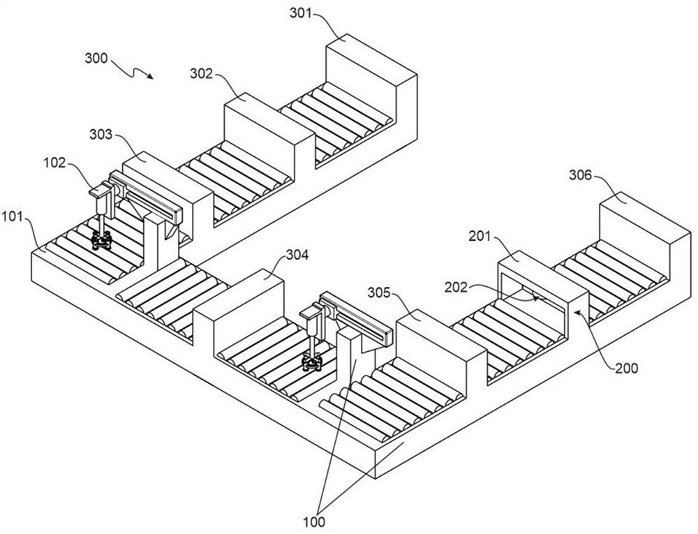 A fully automatic glass inspection conveying system