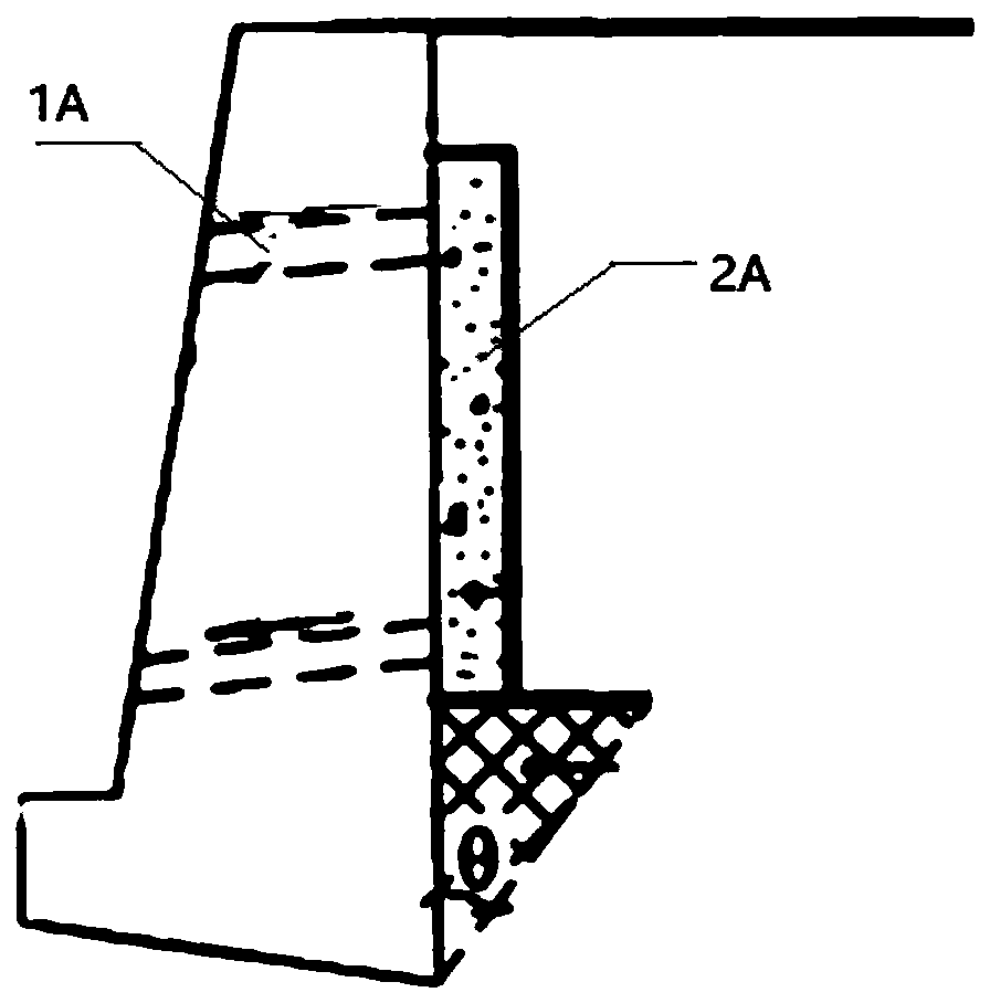 Retaining wall reverse filter drain hole embedded part and construction method thereof