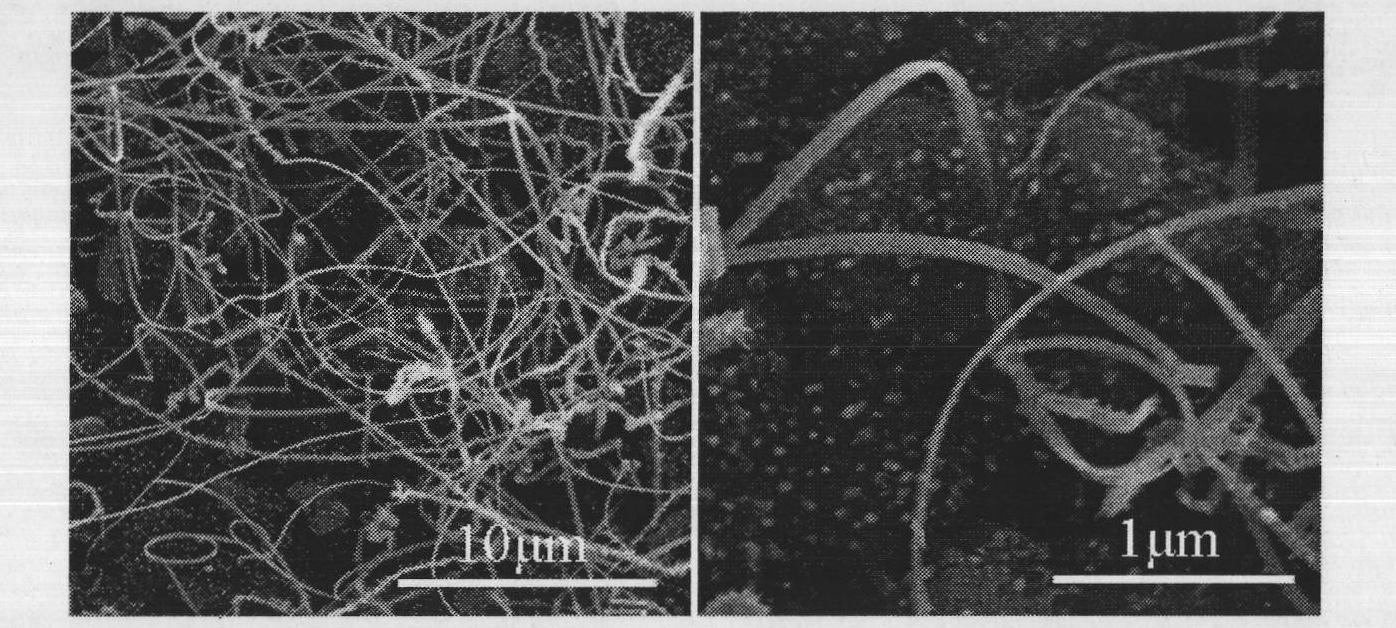 Method for preparing AlN mono-crystal nanobelts and nano-branch structure