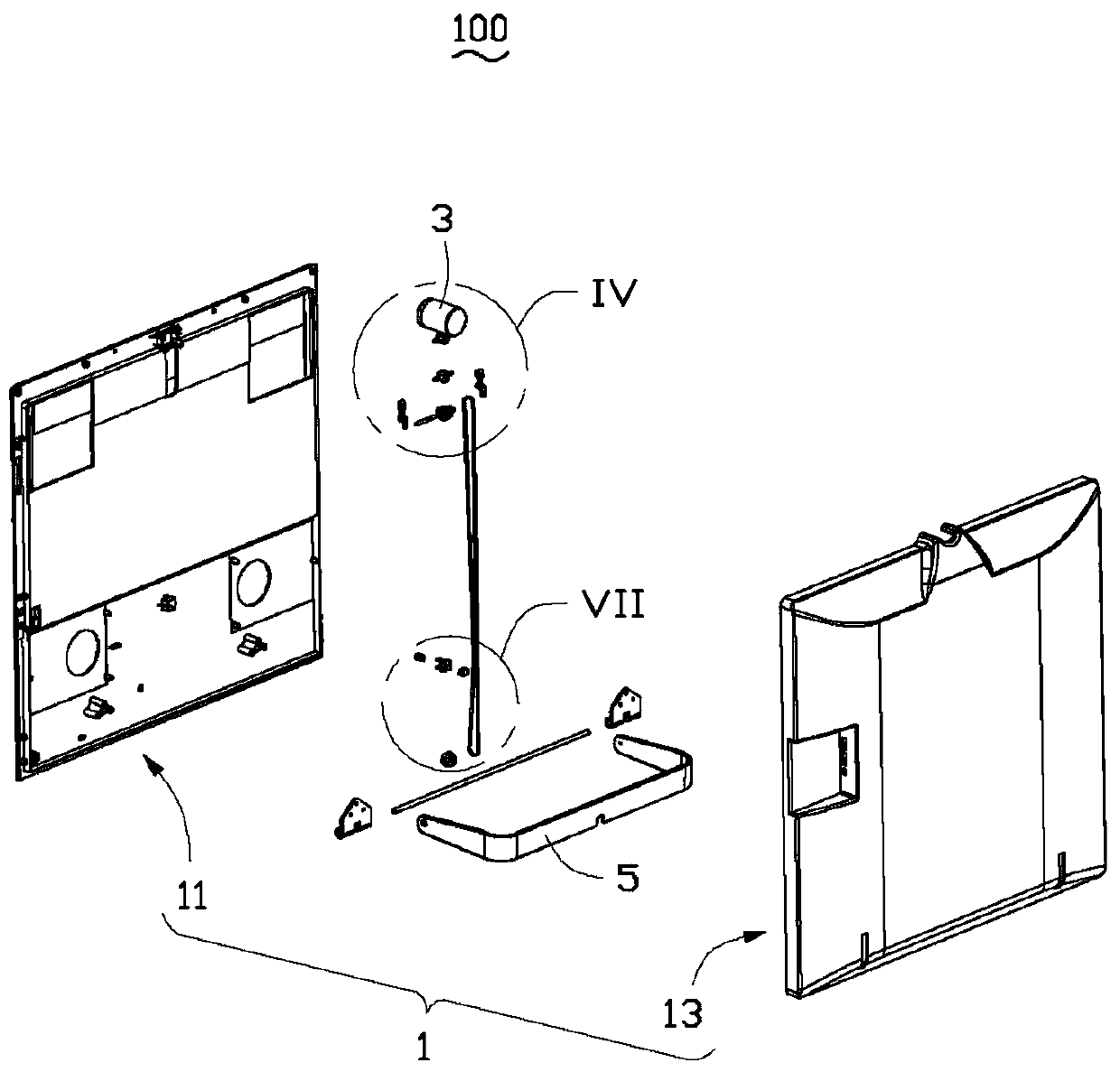 Display device with camera