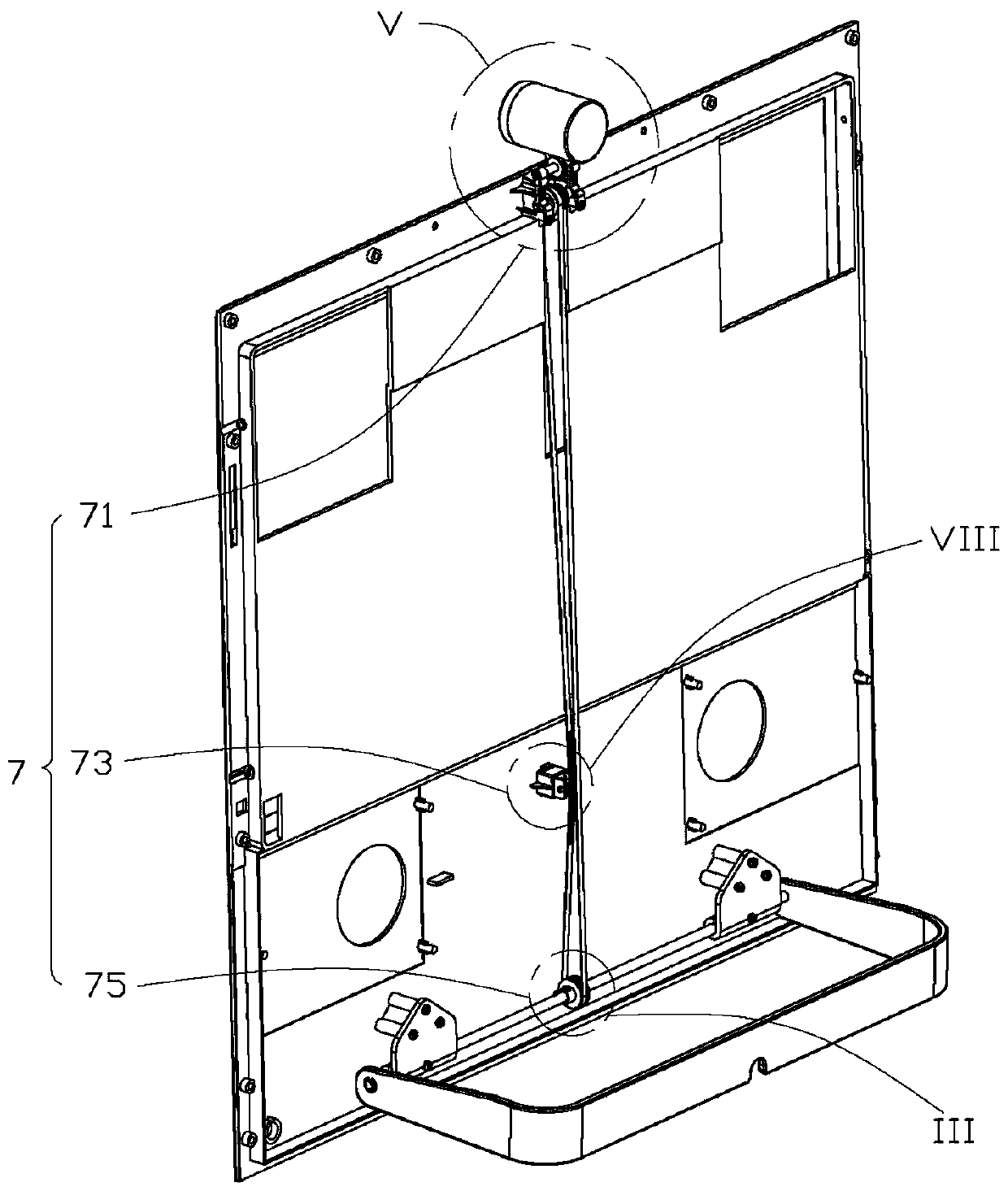 Display device with camera