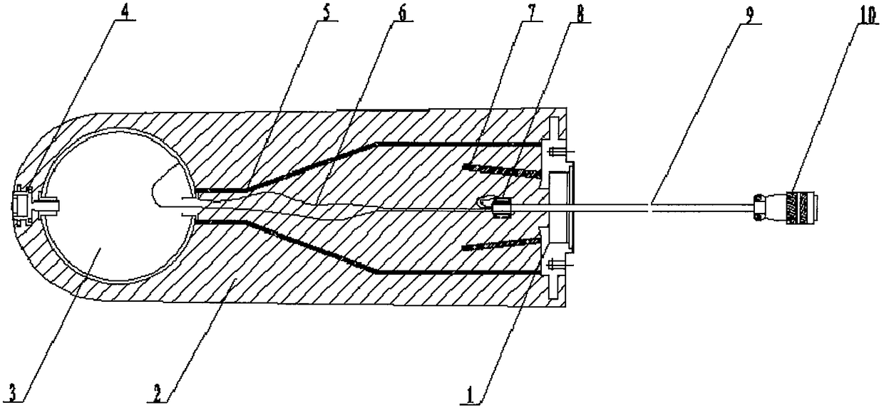 Underwater acoustic emission transducer and making method thereof