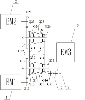 Variable-speed driving system with multiple driving motors and gear shifting control method of variable-speed driving system